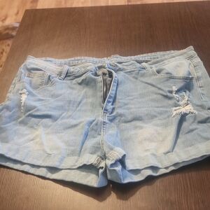 SHEIN Light Blue Jean Shorts